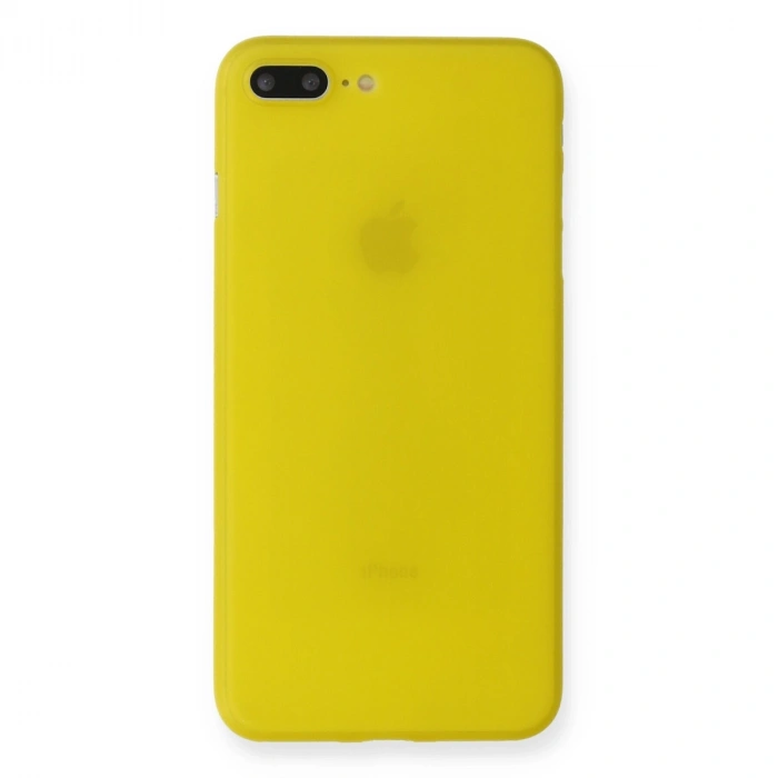 Mey İthalat®   iPhone 7 Plus Kılıf PP Ultra İnce Kapak - Sarı