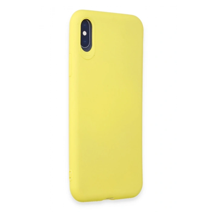 Mey İthalat®   iPhone X Kılıf First Silikon - Sarı