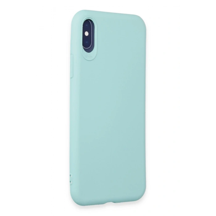 Mey İthalat®   iPhone X Kılıf First Silikon - Turkuaz