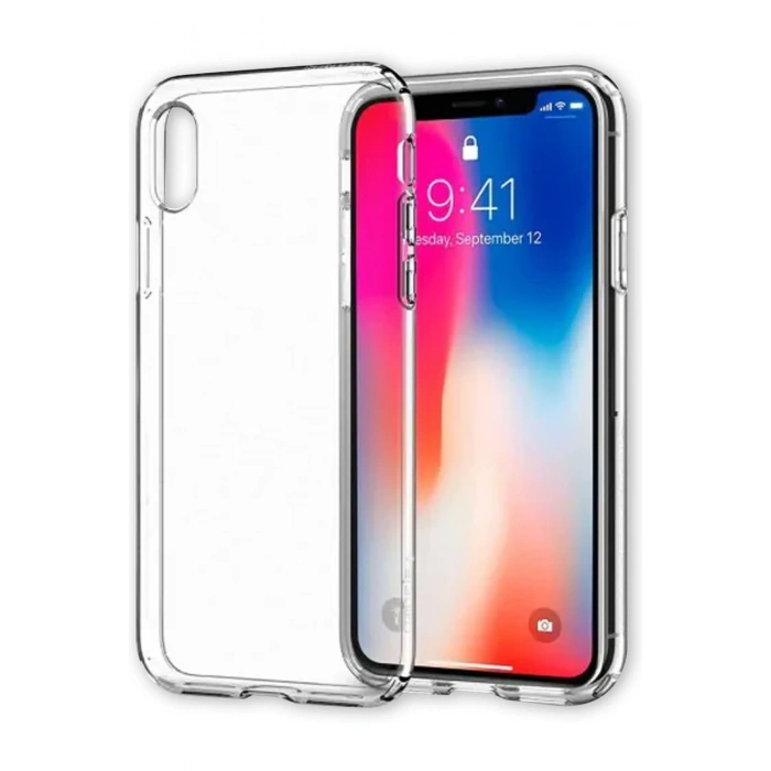 Mey İthalat®   iPhone X Kılıf Lüx Şeffaf Silikon