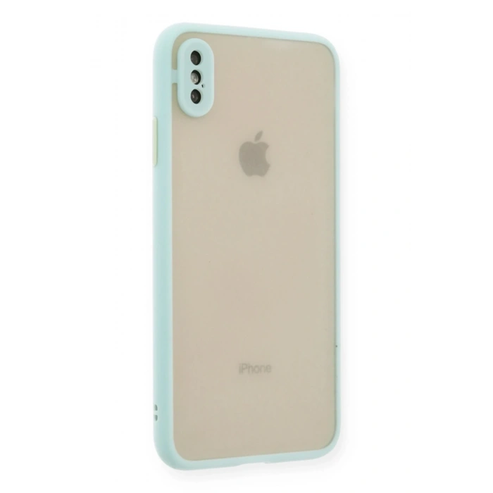 Mey İthalat®   iPhone X Kılıf Montreal Silikon Kapak - Turkuaz