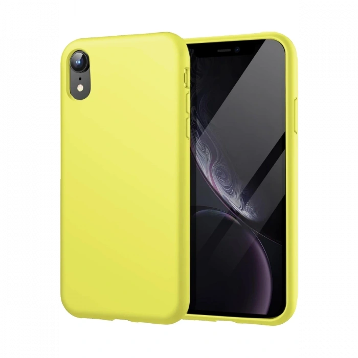 Mey İthalat®   iPhone XR Kılıf First Silikon - Parlak Yeşil