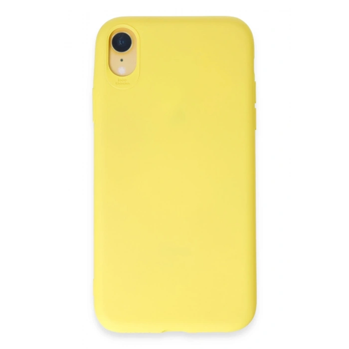 Mey İthalat®   iPhone XR Kılıf First Silikon - Sarı
