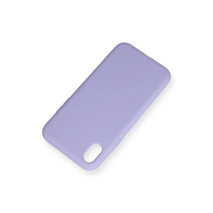 Mey İthalat®   iPhone XR Kılıf Nano içi Kadife Silikon - Lila
