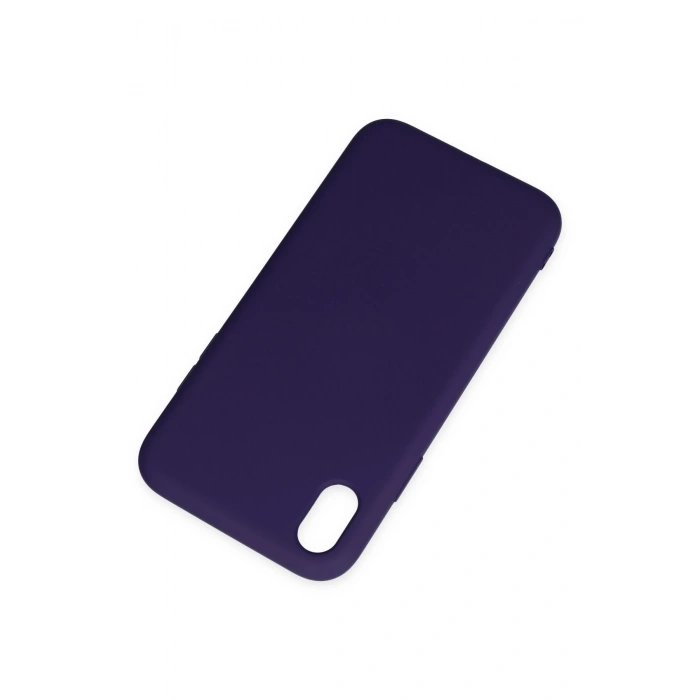 Mey İthalat®   iPhone XR Kılıf Nano içi Kadife Silikon - Mor