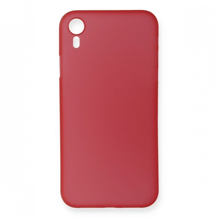 Mey İthalat®   iPhone XR Kılıf PP Ultra İnce Kapak - Kırmızı