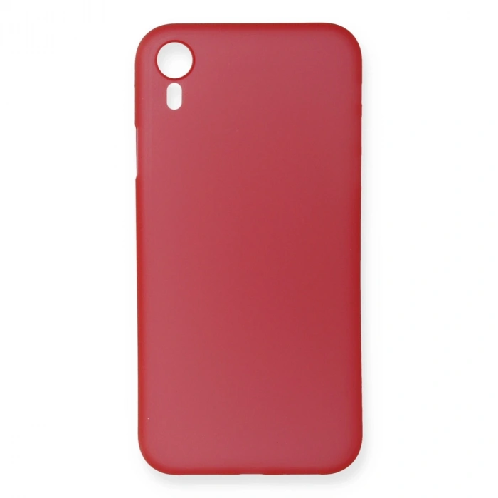 Mey İthalat®   iPhone XR Kılıf PP Ultra İnce Kapak - Kırmızı