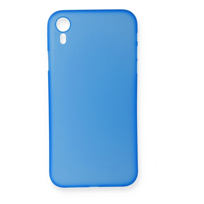 Mey İthalat®   iPhone XR Kılıf PP Ultra İnce Kapak - Mavi