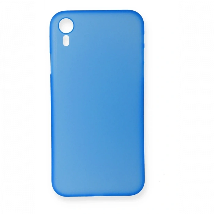 Mey İthalat®   iPhone XR Kılıf PP Ultra İnce Kapak - Mavi