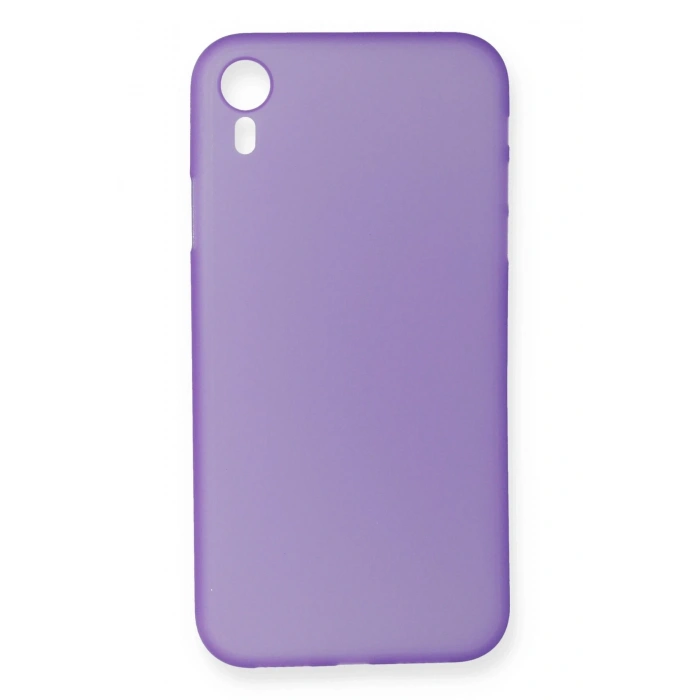 Mey İthalat®   iPhone XR Kılıf PP Ultra İnce Kapak - Mor
