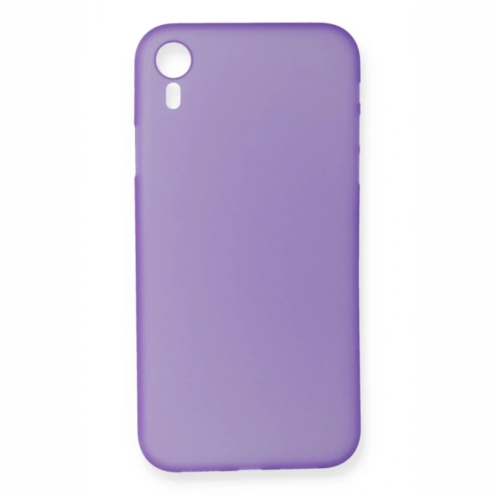 Mey İthalat®   iPhone XR Kılıf PP Ultra İnce Kapak - Mor