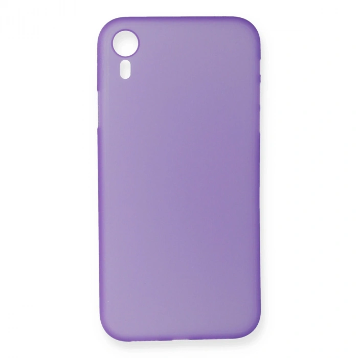 Mey İthalat®   iPhone XR Kılıf PP Ultra İnce Kapak - Mor