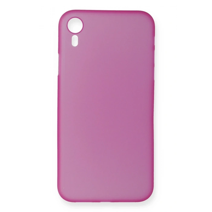 Mey İthalat®   iPhone XR Kılıf PP Ultra İnce Kapak - Pembe