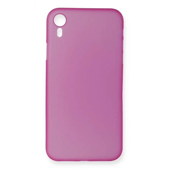 Mey İthalat®   iPhone XR Kılıf PP Ultra İnce Kapak - Pembe