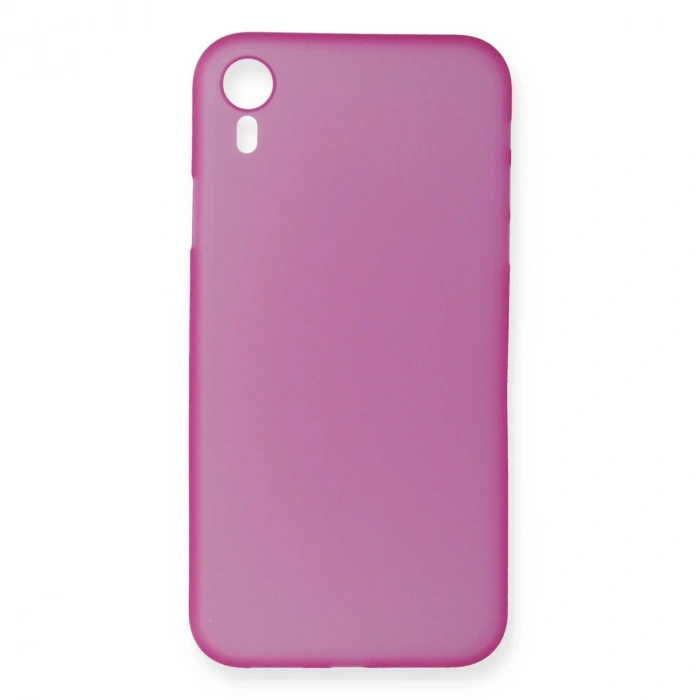 Mey İthalat®   iPhone XR Kılıf PP Ultra İnce Kapak - Pembe