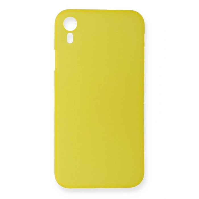 Mey İthalat®   iPhone XR Kılıf PP Ultra İnce Kapak - Sarı