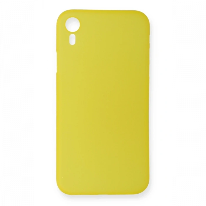 Mey İthalat®   iPhone XR Kılıf PP Ultra İnce Kapak - Sarı