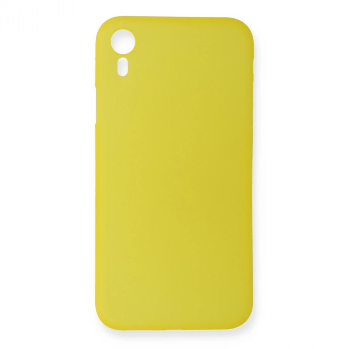 Mey İthalat®   iPhone XR Kılıf PP Ultra İnce Kapak - Sarı