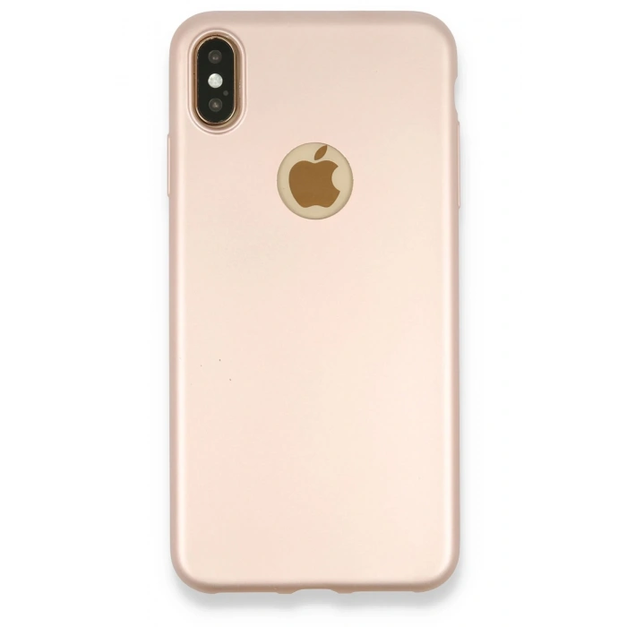 Mey İthalat®   iPhone XS Max Kılıf First Silikon - Rose Gold