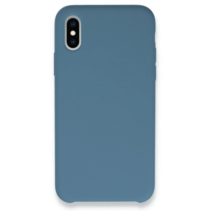 Mey İthalat®   iPhone XS Max Kılıf Lansman Legant Silikon - Açık Mavi