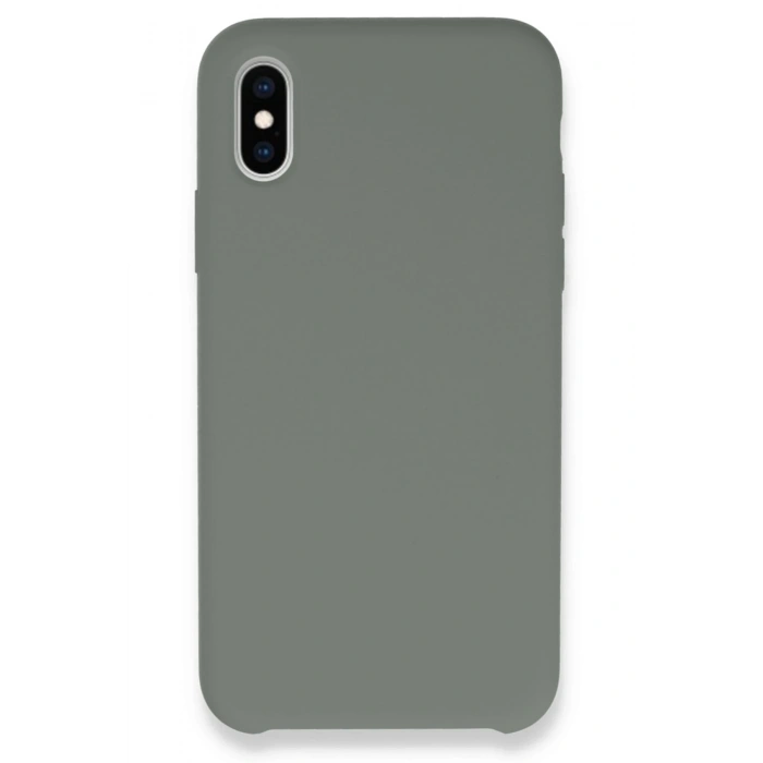 Mey İthalat®   iPhone XS Max Kılıf Lansman Legant Silikon - Gri