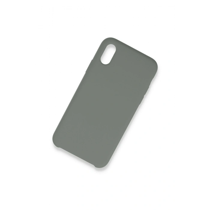 Mey İthalat®   iPhone XS Max Kılıf Lansman Legant Silikon - Gri