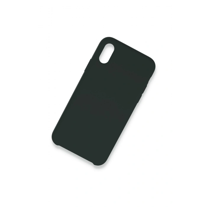 Mey İthalat®   iPhone XS Max Kılıf Lansman Legant Silikon - Koyu Yeşil