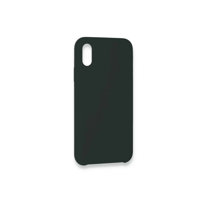Mey İthalat®   iPhone XS Max Kılıf Lansman Legant Silikon - Koyu Yeşil