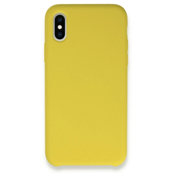 Mey İthalat®   iPhone XS Max Kılıf Lansman Legant Silikon - Sarı