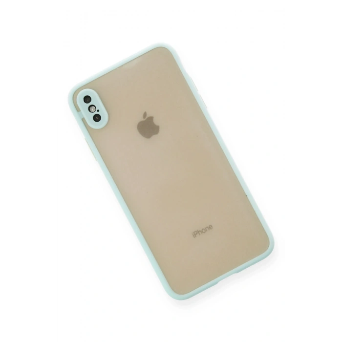 Mey İthalat®   iPhone XS Max Kılıf Montreal Silikon Kapak - Turkuaz