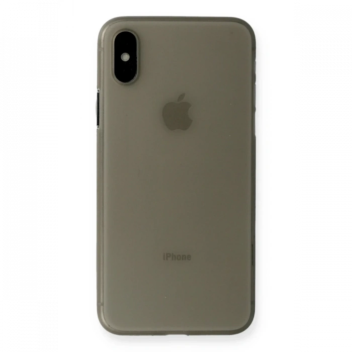 Mey İthalat®   iPhone XS Max Kılıf PP Ultra İnce Kapak - Gri