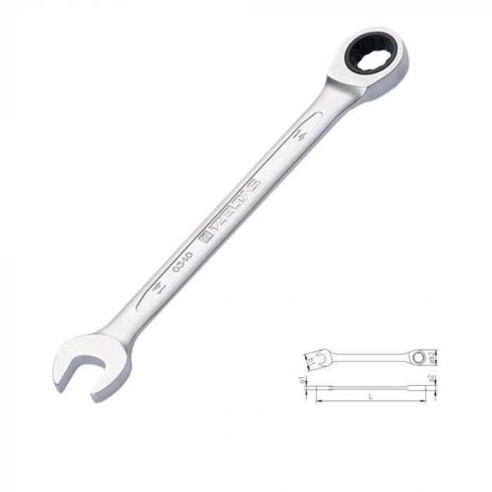 Mey İthalat® İzeltaş 0340 Cırcır Kombine Anahtar 21 mm