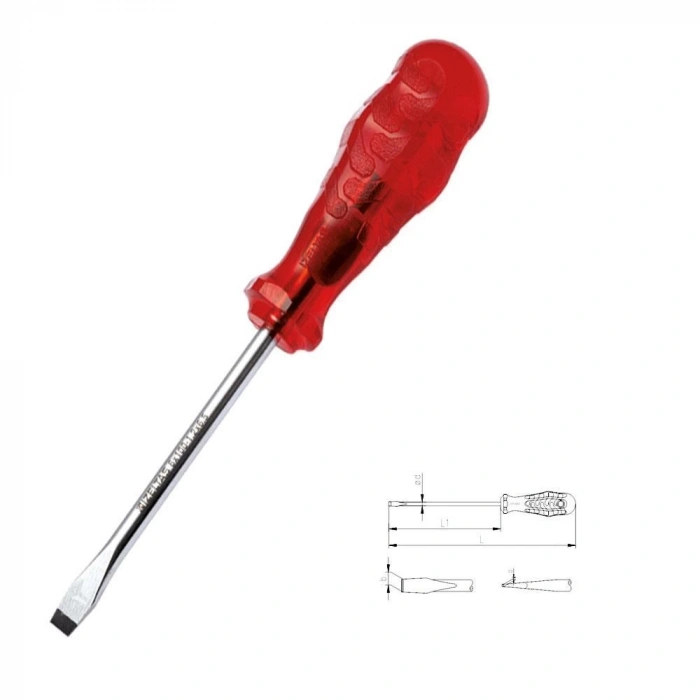 Mey İthalat® İzeltaş 4100 Kraft Düz Uçlu Tornavida 3X40