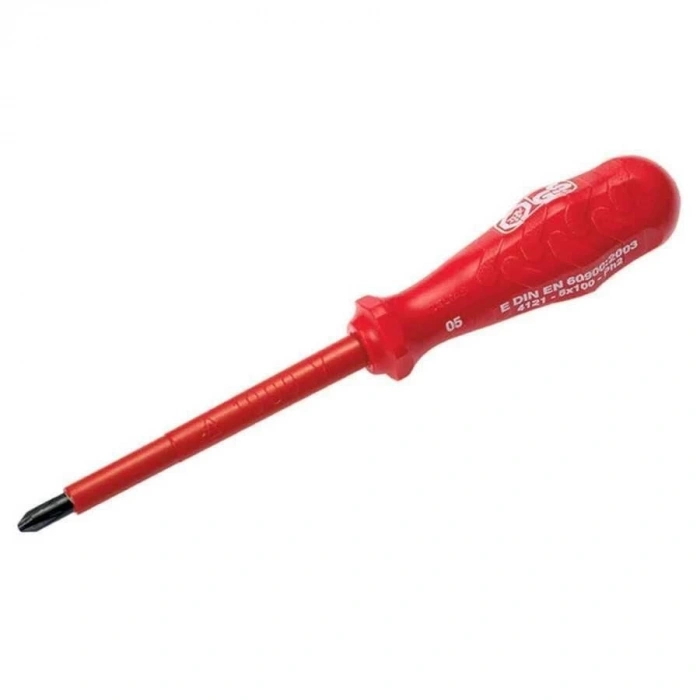 Mey İthalat® İzeltaş 4,5X80 İzoleli Yıldız Uçlu Tornavida