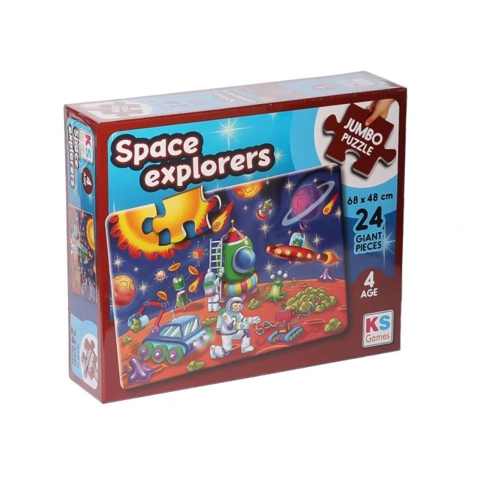Mey İthalat® JP 31011 Space Explorers Puzzle 24 Parça -Puzzle
