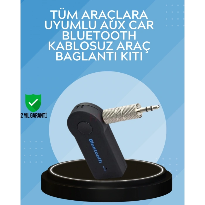 Mey İthalat® Kablosuz Bağlantı ile Müzik ve Görüşme Araç Kiti