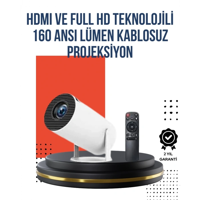 Mey İthalat® Kablosuz Bağlantılı Ultra Pro Projeksiyon