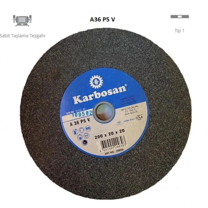 Mey İthalat® Karbosan 200X20X20 36 Kum NK Taşlama Taşı