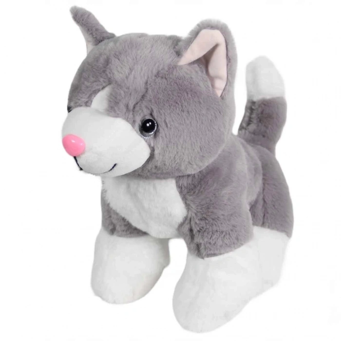 Mey İthalat® Kedi Peluş Gri 36 cm
