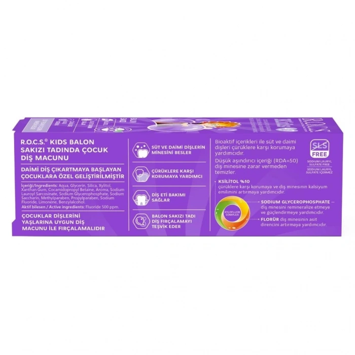 Mey İthalat®  .Kids Diş Macunu 4-7 Yaş 35 ml Sakız