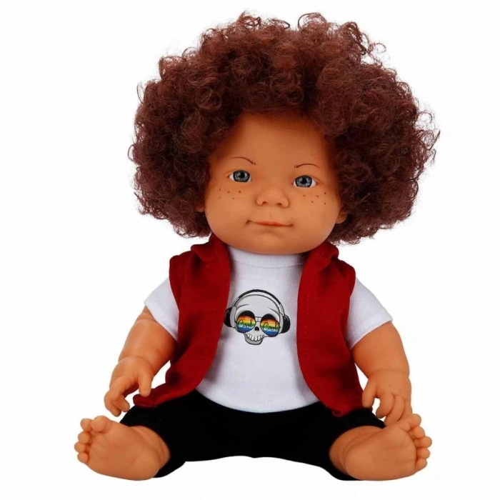 Mey İthalat® Kıvırcık Saçlı Curly Bebek 35 cm
