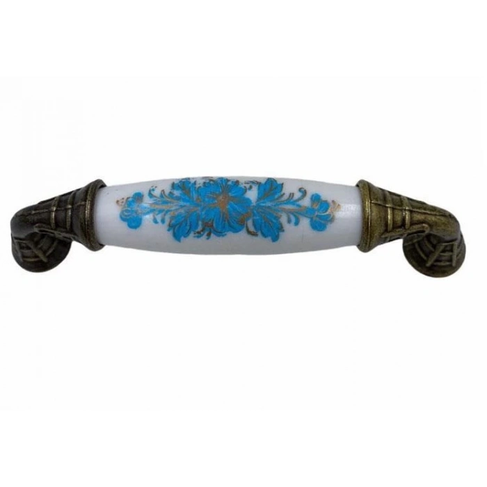 Mey İthalat® Klasik Silindir Kulp Antik Sarı 96 mm Kod 147