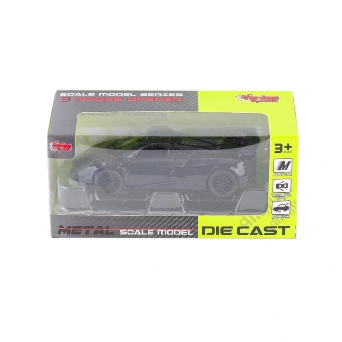 Mey İthalat® KM-36201A-Kutulu Çek Bırak 1:36 Metal Araba