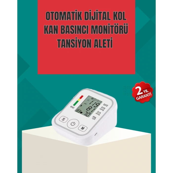 Mey İthalat® Kol Tipi LCD Ekranlı Elektronik Tansiyon Monitörü