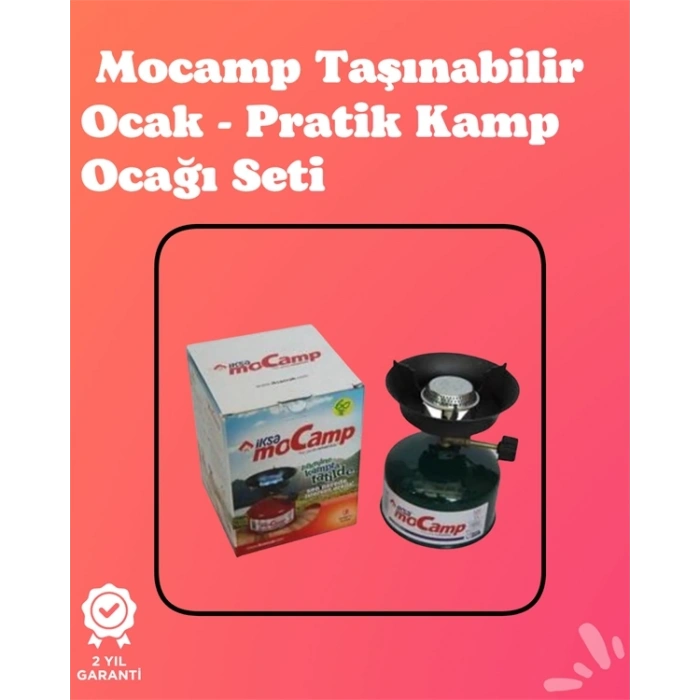 Mey İthalat® Kolay Ayarlanabilir Alevli ve Güvenli Metal Kamp Ocağı