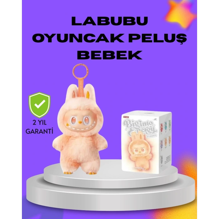 Mey İthalat® Koleksiyonluk Labubu Figür – Kaliteli Peluş Malzeme Yeni Seri