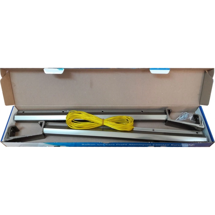 Mey İthalat® Koral Alüminyum Balkon Çamaşır Kurutma Askılığı 80x30