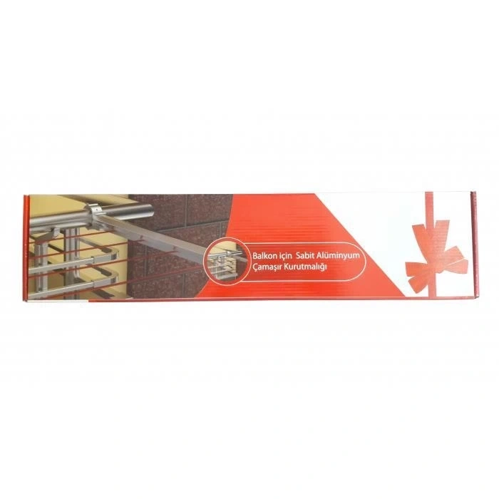 Mey İthalat® Koral Sabit Alüminyum Balkon Çamaşır Kurutmal Askılığı