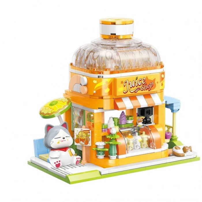 Mey İthalat® KP28017 Keeppley Kitten Juice Shop Blok Seti 315 Parça -Vagonlife