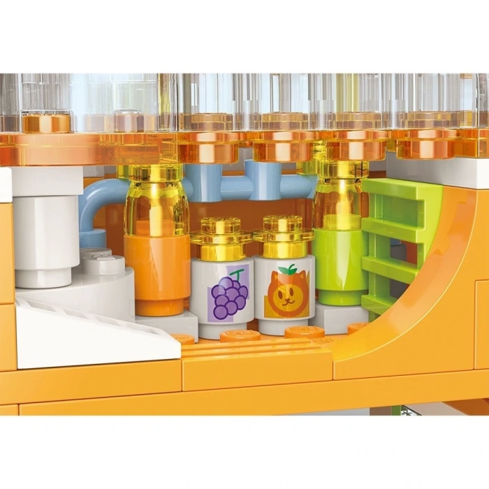 Mey İthalat® KP28017 Keeppley Kitten Juice Shop Blok Seti 315 Parça -Vagonlife
